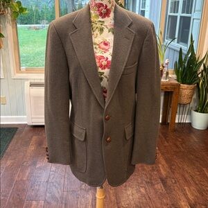 Chaps Mens Camel Hair Two Button Sport Coat